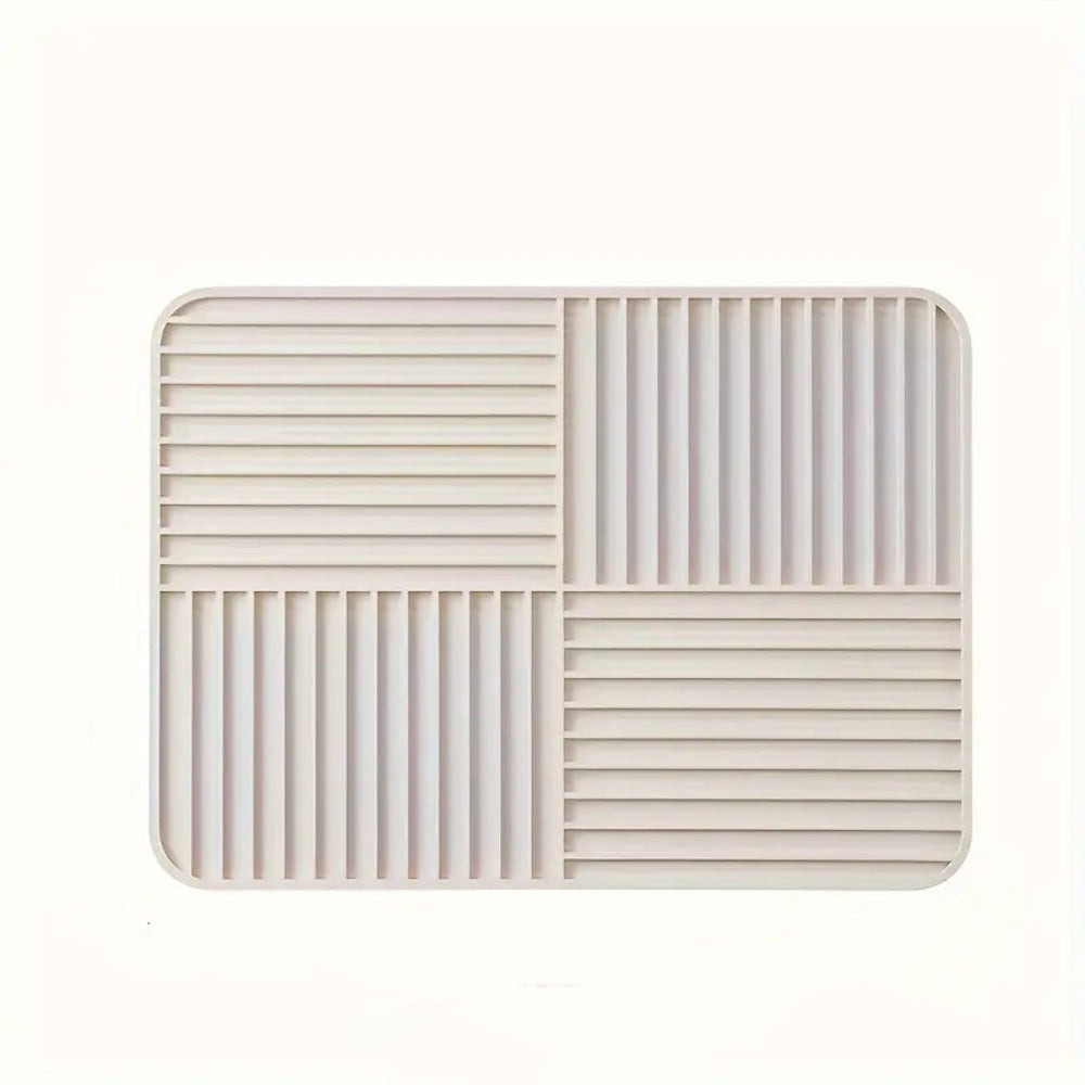 SilicoFlex Foldable Heat-Resistant Drying Mat for Kitchen Organization