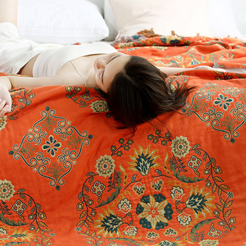 EcoBloom Reversible Cotton Quilt – Lightweight, Breathable Comfort