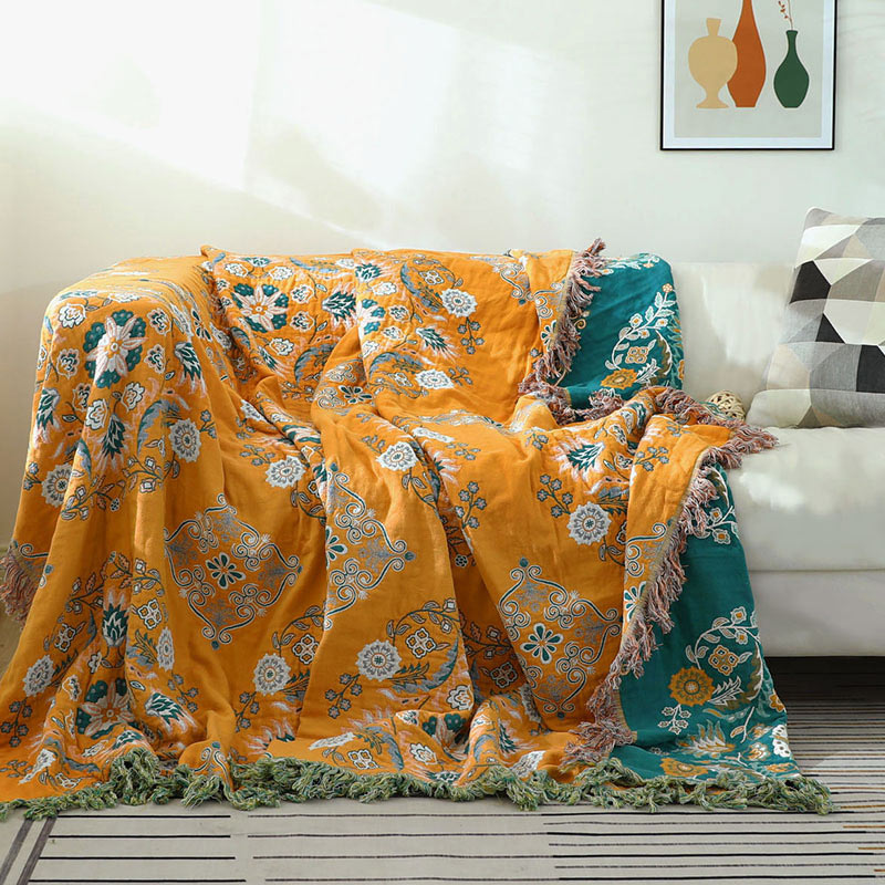 EcoBloom Reversible Cotton Quilt – Lightweight, Breathable Comfort