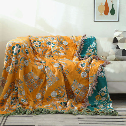 EcoBloom Reversible Cotton Quilt – Lightweight, Breathable Comfort