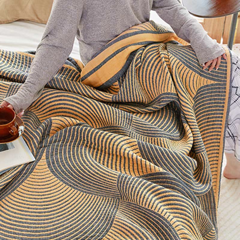 RingBreeze Four-Layer Cotton Summer Quilt – Lightweight, Breathable Comfort
