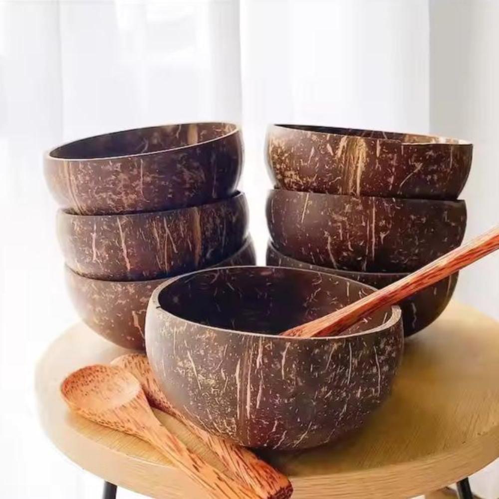Tropical Bliss Handcrafted Coconut Bowl – Eco-Friendly Summer Serving