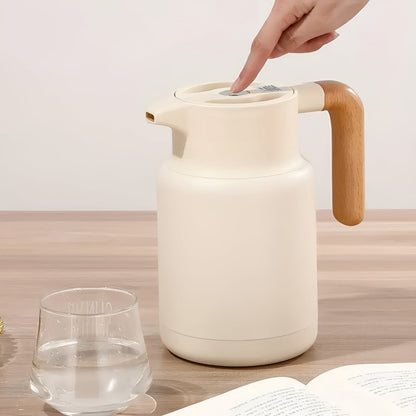 NordicWood Thermal Carafe – Elegant Insulation for Hot & Cold Beverages