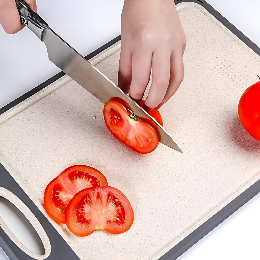 ChefGuard Reversible Stainless Steel Cutting Board for Hygienic Food Prep