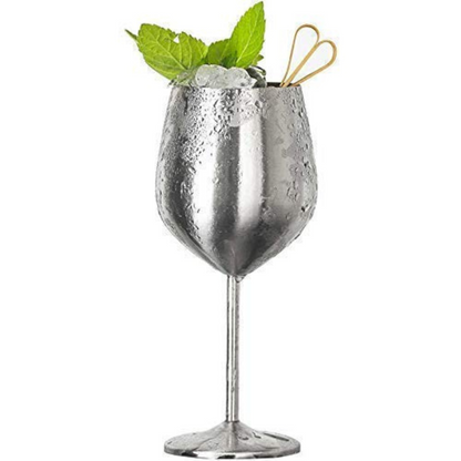 EternaShine Stainless Steel Wine Glass – Durable & Elegant