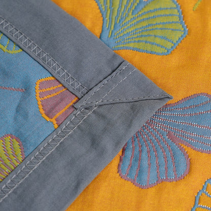 GinkgoLuxe Reversible Cotton Quilt – Elegant Eco-Friendly Comfort
