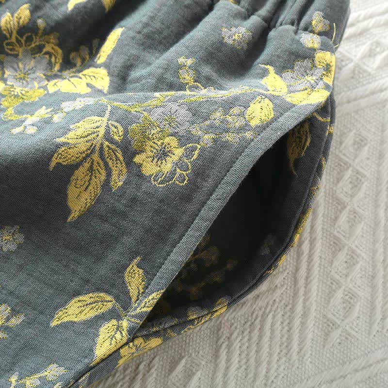 VintageBloom Cotton Loungewear Set – Soft, Chic Comfort for Relaxation