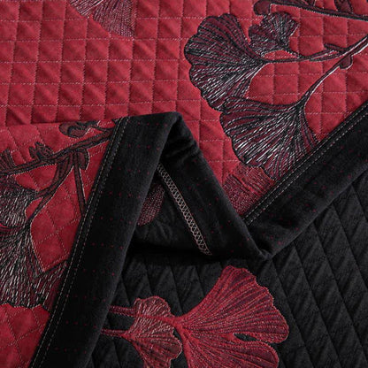 GinkgoGlow Reversible Cotton Quilt – Vibrant, Eco-Friendly Comfort
