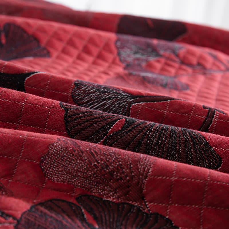 GinkgoGlow Reversible Cotton Quilt – Vibrant, Eco-Friendly Comfort