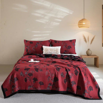 GinkgoGlow Reversible Cotton Quilt – Vibrant, Eco-Friendly Comfort