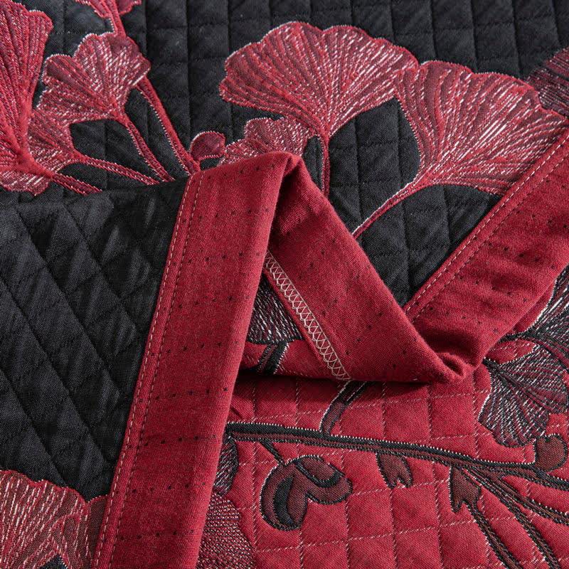 GinkgoGlow Reversible Cotton Quilt – Vibrant, Eco-Friendly Comfort
