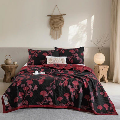 GinkgoGlow Reversible Cotton Quilt – Vibrant, Eco-Friendly Comfort