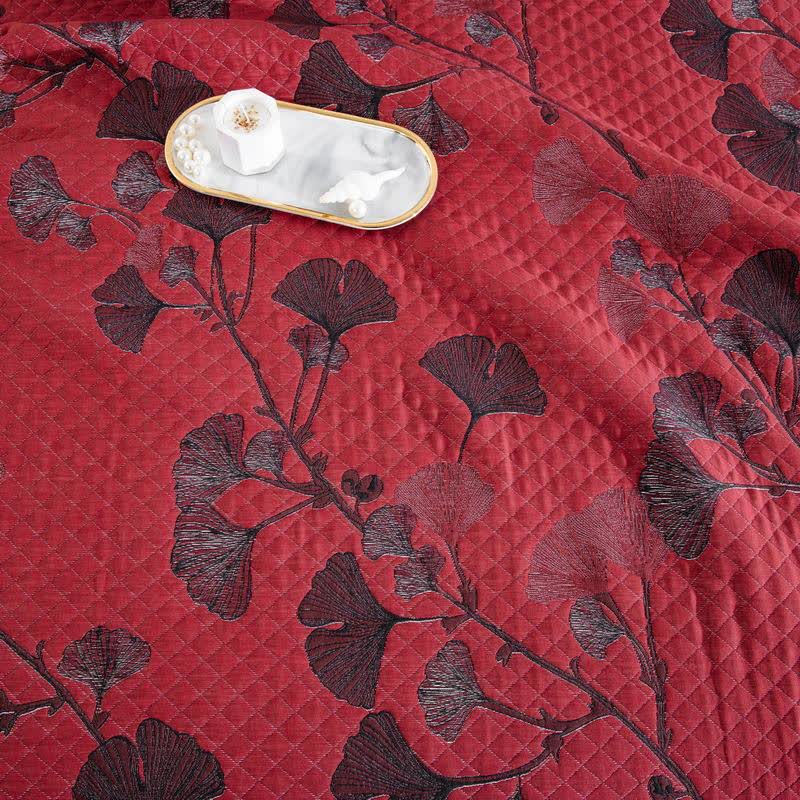 GinkgoGlow Reversible Cotton Quilt – Vibrant, Eco-Friendly Comfort