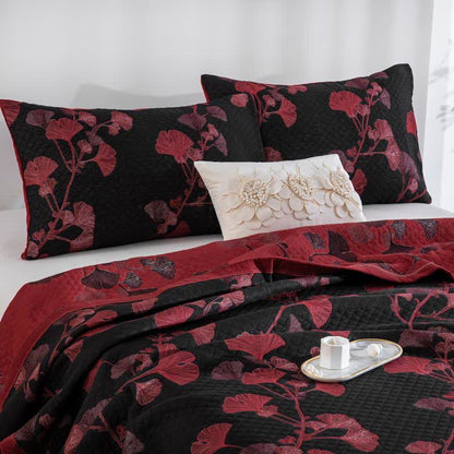 GinkgoGlow Reversible Cotton Quilt – Vibrant, Eco-Friendly Comfort