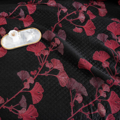 GinkgoGlow Reversible Cotton Quilt – Vibrant, Eco-Friendly Comfort