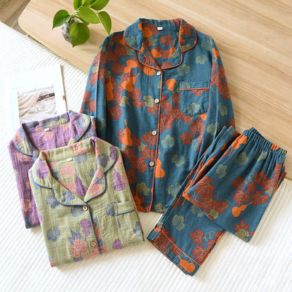 GourdElegance Cotton Loungewear Set – Soft, Lightweight Indoor Comfort