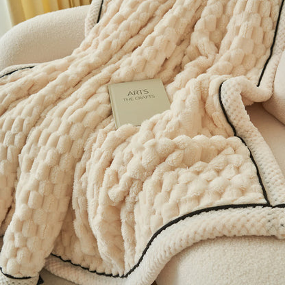 CoralSoft Reversible Fleece Throw – Cozy, Luxurious Comfort for Any Space