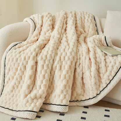 CoralSoft Reversible Fleece Throw – Cozy, Luxurious Comfort for Any Space