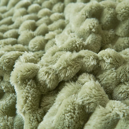 CoralSoft Reversible Fleece Throw – Cozy, Luxurious Comfort for Any Space