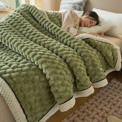CoralSoft Reversible Fleece Throw – Cozy, Luxurious Comfort for Any Space