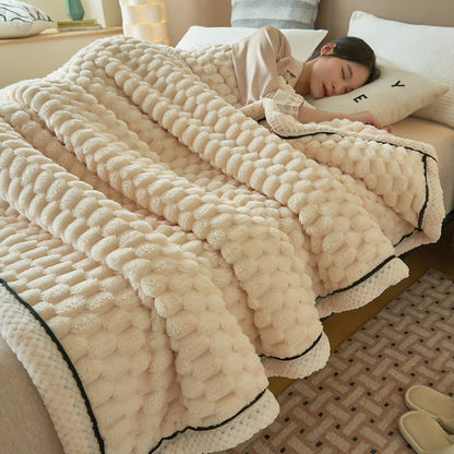 CoralSoft Reversible Fleece Throw – Cozy, Luxurious Comfort for Any Space