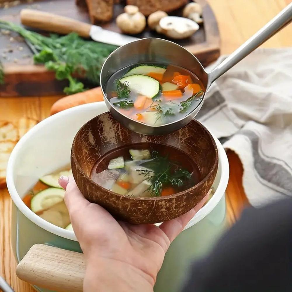 Tropical Bliss Handcrafted Coconut Bowl – Eco-Friendly Summer Serving