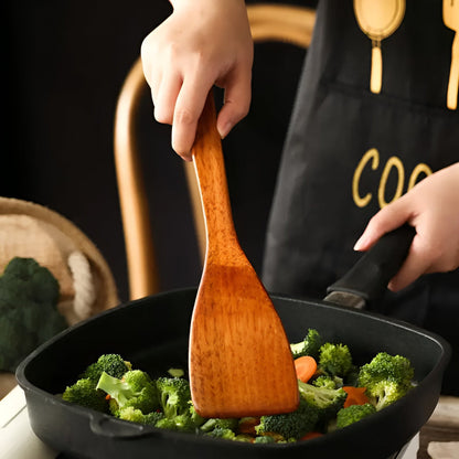 Premium 4-Piece Wooden Kitchen Utensil Set – Durable & Rustic