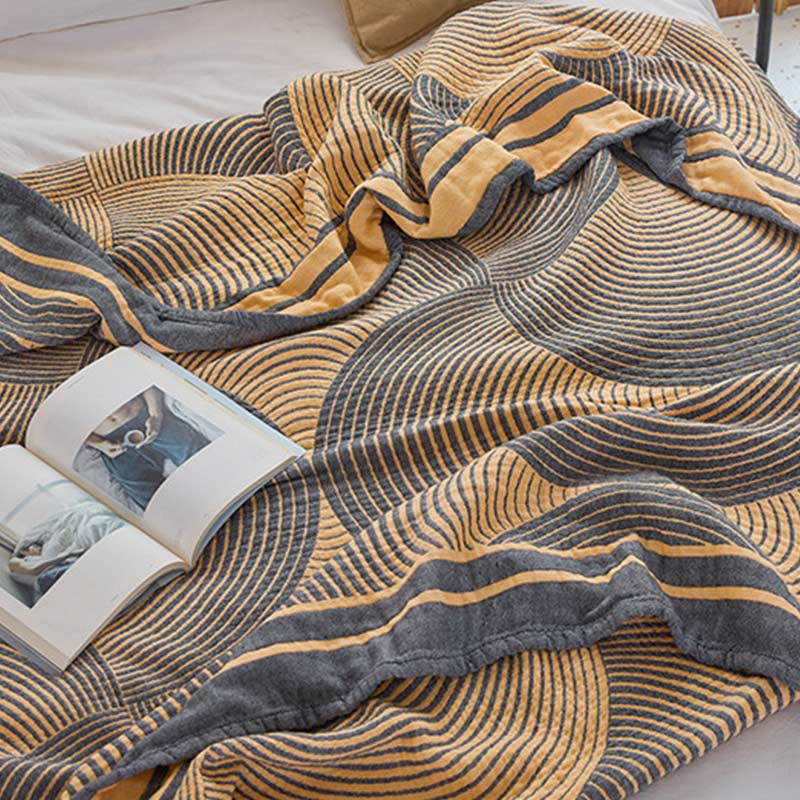RingBreeze Four-Layer Cotton Summer Quilt – Lightweight, Breathable Comfort