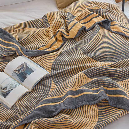 RingBreeze Four-Layer Cotton Summer Quilt – Lightweight, Breathable Comfort