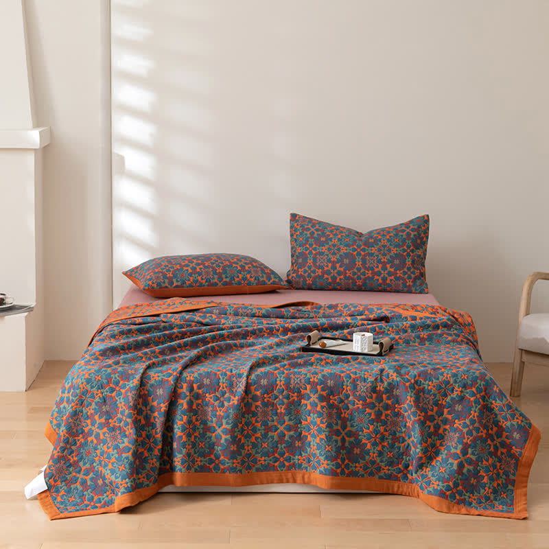 AuroraSix Reversible Cotton Quilt – Soft, Eco-Friendly Comfort for Your Bedroom