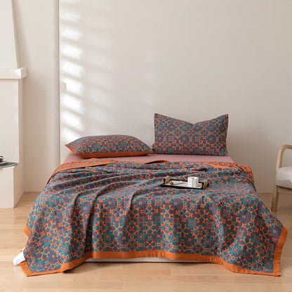 AuroraSix Reversible Cotton Quilt – Soft, Eco-Friendly Comfort for Your Bedroom