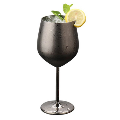 EternaShine Stainless Steel Wine Glass – Durable & Elegant