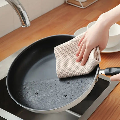 KitchenEase Honeycomb Cotton Towel for Quick Drying and Daily Use