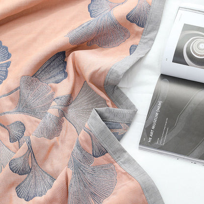 LeafLuxe Reversible Cotton Gauze Quilt – Soft, Eco-Friendly Comfort