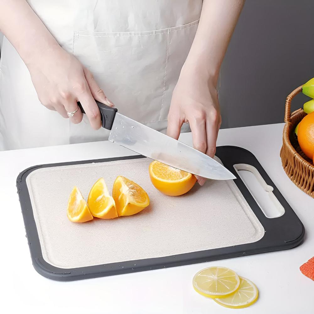ChefGuard Reversible Stainless Steel Cutting Board for Hygienic Food Prep