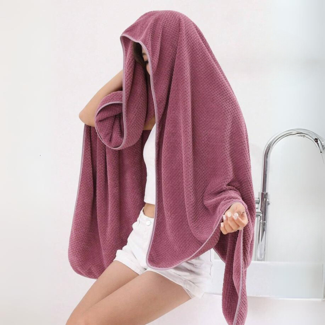 WrapEase Oversized Bath Towel – Extra-Soft, Super Absorbent Comfort