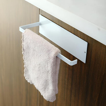 Sleek Mounted Paper Towel Holder – Adhesive & Multi-Purpose Organizer