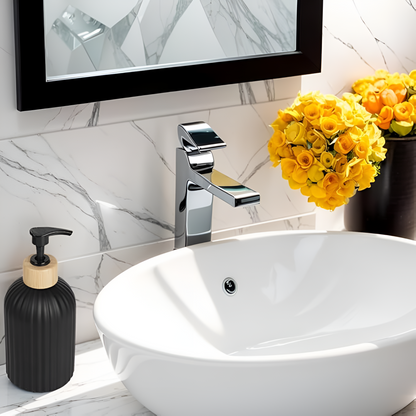 BambooZen Minimalist Pump Soap Dispenser for Kitchen and Bath