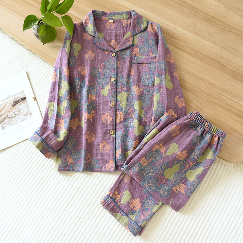GourdElegance Cotton Loungewear Set – Soft, Lightweight Indoor Comfort