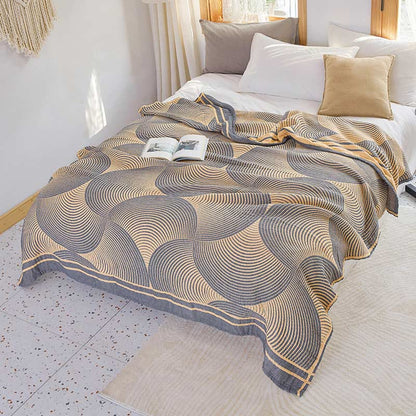 RingBreeze Four-Layer Cotton Summer Quilt – Lightweight, Breathable Comfort