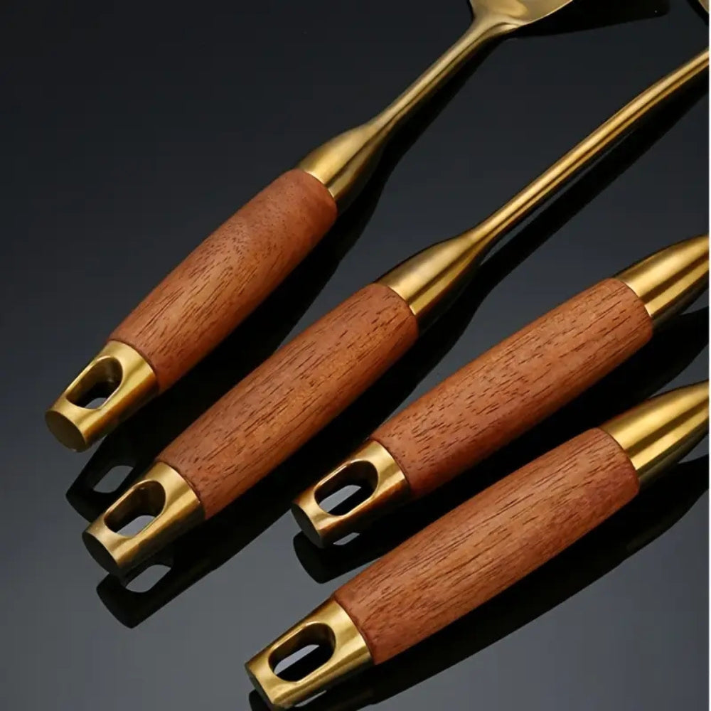 AuroraGold 6-Piece Kitchen Utensil Set – Stylish & Durable