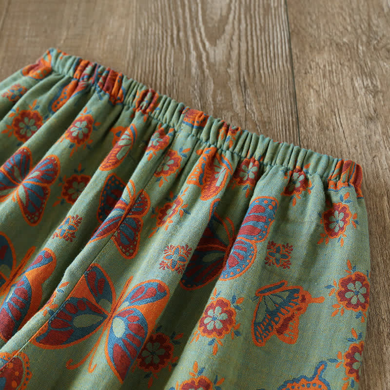 ButterflyWhisper Cotton Loungewear Set – Soft, Lightweight Indoor Comfort