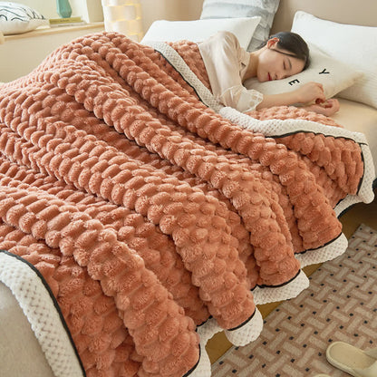 CoralSoft Reversible Fleece Throw – Cozy, Luxurious Comfort for Any Space
