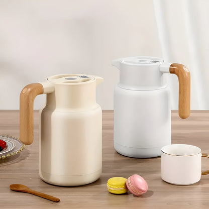 NordicWood Thermal Carafe – Elegant Insulation for Hot & Cold Beverages