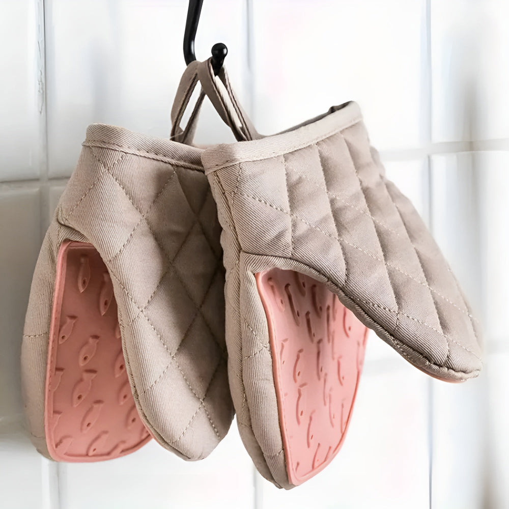 ChefGuard Quilted Silicone Heatproof Kitchen Mitts