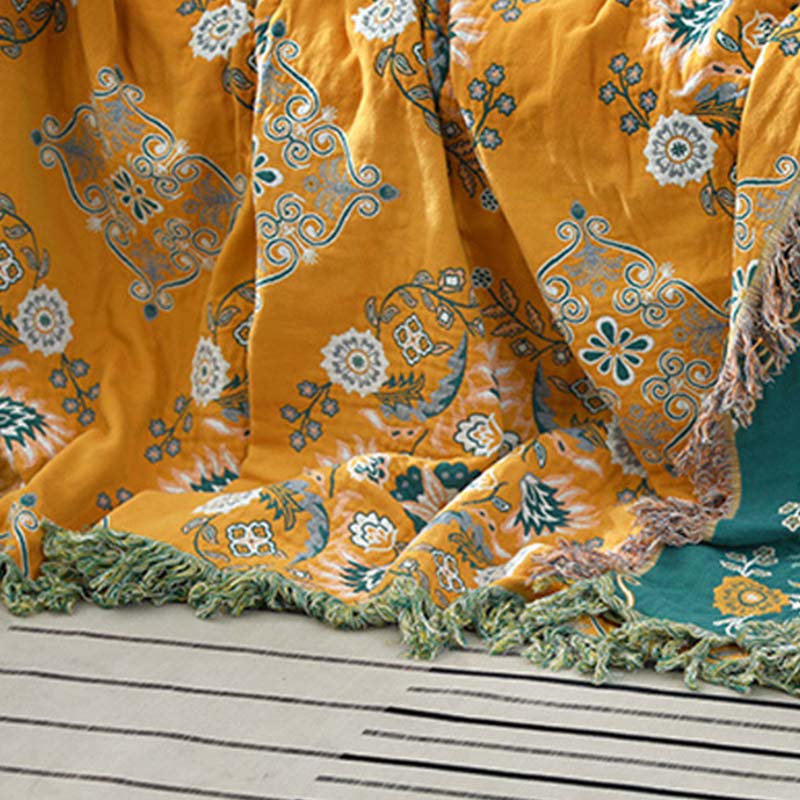 EcoBloom Reversible Cotton Quilt – Lightweight, Breathable Comfort