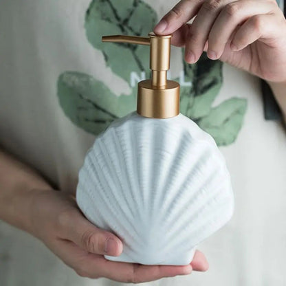 Coastline Elegance Ceramic Soap Dispenser