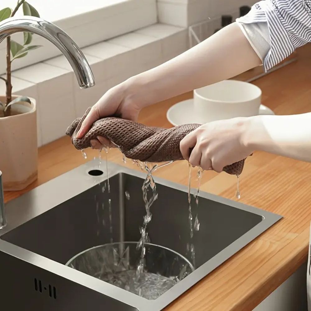 KitchenEase Honeycomb Cotton Towel for Quick Drying and Daily Use
