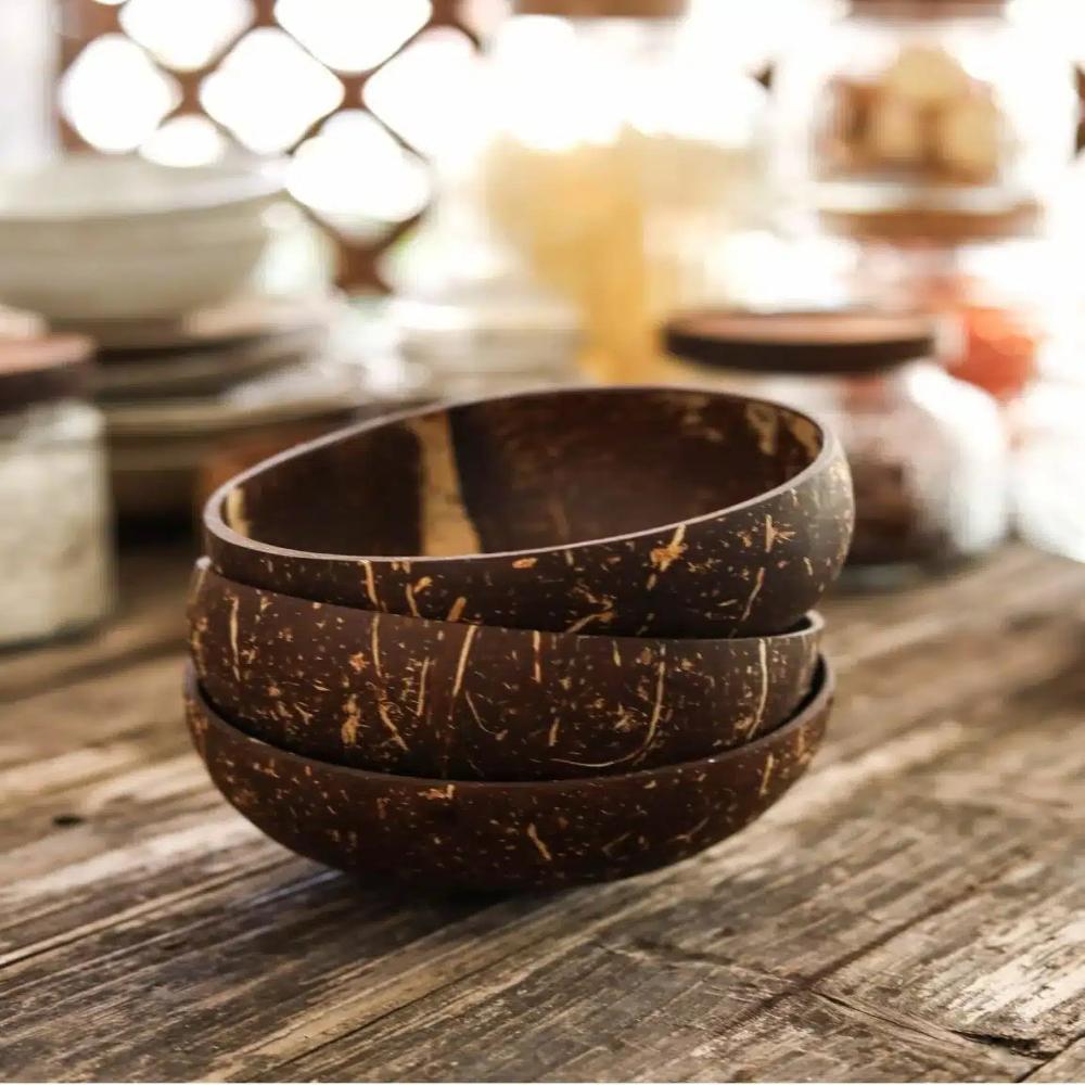 Tropical Bliss Handcrafted Coconut Bowl – Eco-Friendly Summer Serving