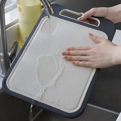 ChefGuard Reversible Stainless Steel Cutting Board for Hygienic Food Prep